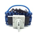  Kraus & Naimer KG20A K950 VE2 +F437 Umschalter mit 3-Stellungen Netz - 0 - Notstrom 4-polig 90° 45mm-Schnappbefestigung Lastschalter