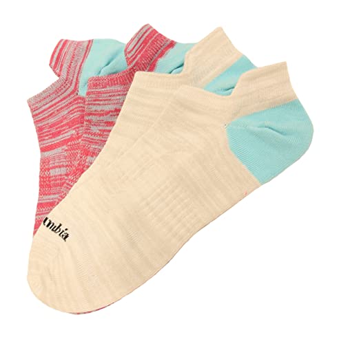 Image of Columbia Women's No Show Space Dye Socks 2 Pair, Women's 4-10 Size Shoe