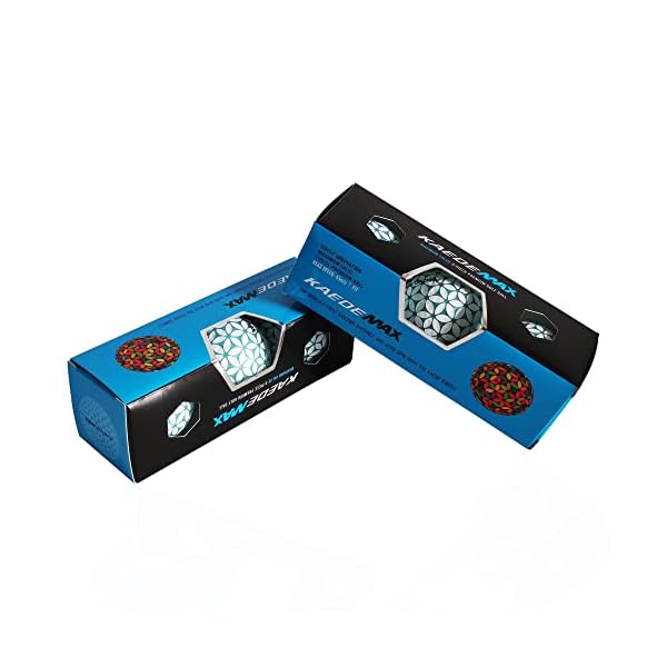 KAEDE MAX Blue Distance Golfbälle – Blau Weiß – Dimple Innovation – Golfgeschenk – wunderschöne Optik – Hingucker Golfball