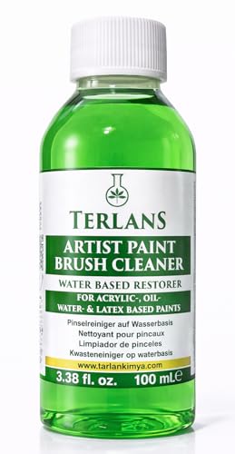Sanatsal Boya ve Fırça Temizleyici 100 ml, Yağlı ve Akrilik Boya Temizleyici