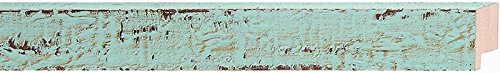 Picture Frame Moulding (Wood) 100ft Bundle - Distressed/Aged Color Finish - 1.125" Width - 1/2" Rabbet Depth
