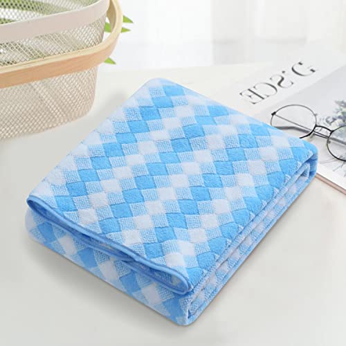 Image of Spread Spain Microfiber Towels for Bath | Coral Large Bath Towel | Extra Soft Plush & High Absorbent |360 GSM | Bath Towel for Men and Women |70x146 cm (Blue)