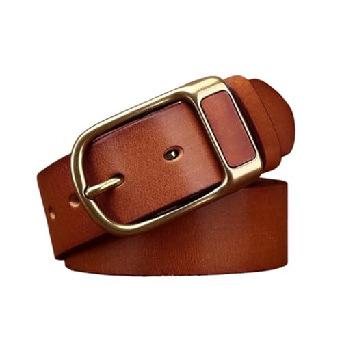Ceinture cuir pleine fleur avec boucle en laiton massif fait main pour homme