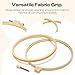 Caydo 6 Pieces Embroidery Hoops 3 Inch to 10 Inch Cross Stitch Hoop Small Embroidery Hoop with 16 Pieces Needles for Embroidery, Punch Needle, Craft Sewing and Ornaments