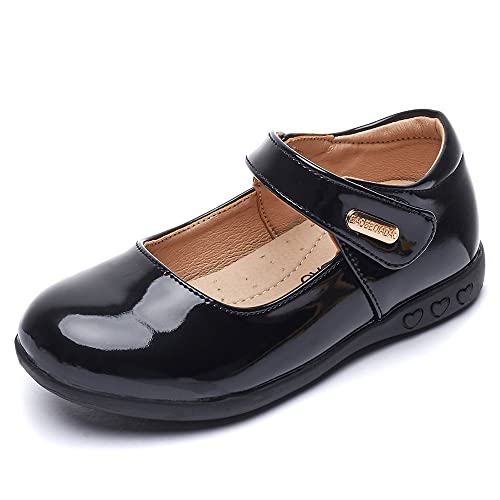 baobeijiadao Mary Jane Shoes School Uniform Oxford Shoes Black with Bowknot for Girls (Toddler/Little Kid/Big Kid)