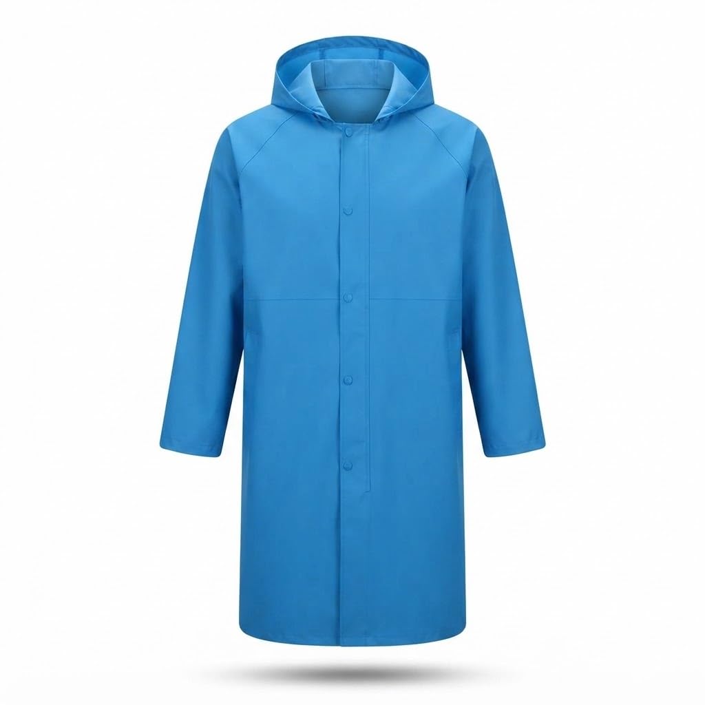 { 2026 Brings 5 Years WARRANTY ) Rain Coat for Men and Women Waterproof Portable Lightweight Long Raincoat with Hood Travel Rain Jacket Packable Reusable Gear for Outdoor Commuting-image-11
