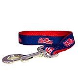 All Star Dogs NCAA Mississippi Old Miss Rebels Hundeleine mit x-small/6-feet