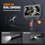 DEPSTECH Endoskopkamera mit Licht, 1080P Dual Lens Inspektionskamera mit 4,3 Zoll IPS Bildschirm...
