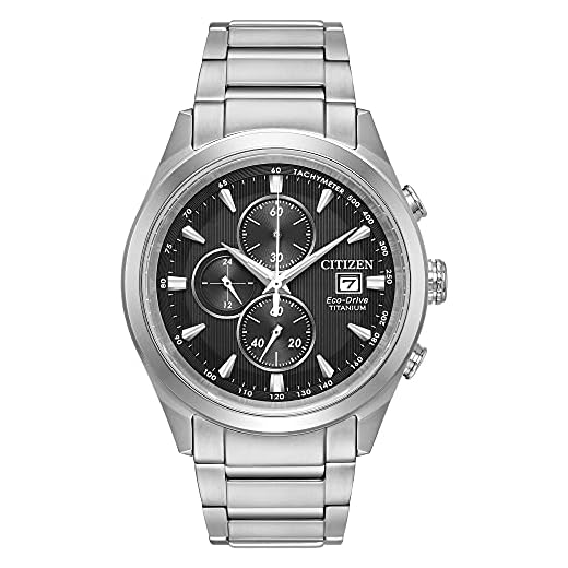 Citizen Men's Silver-Toned 'Eco-Drive' Quartz Titanium Casual Watch (Model: CA0650-58E)