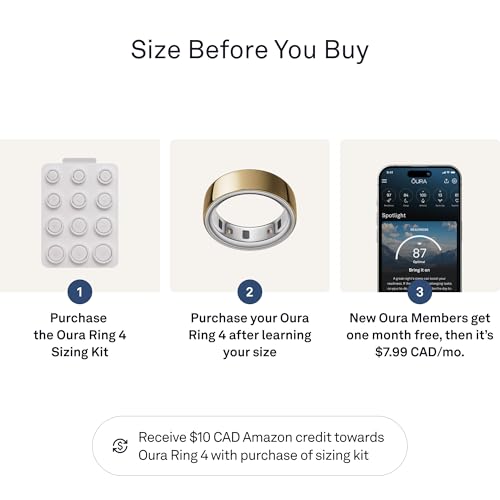 Image of Oura Ring 4 Sizing Kit - Size Before You Buy Oura Ring 4 - Unique Sizing, Not Standard US Ring Sizes - Receive Credit for Purchase (FR /EN)