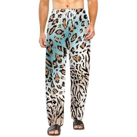 Pantalon de Pyjama YBQLNP Léopard Cover