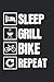 Fahrrad Grillen Griller Schlafen: Fahrrad & Grillen Notizbuch 6'x9' Bike Geschenk für Biker & Radfahrer