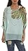 Womens Holiday Bohemian Chiffon Super Loose Casual Top Blouse One Size B-GREEN