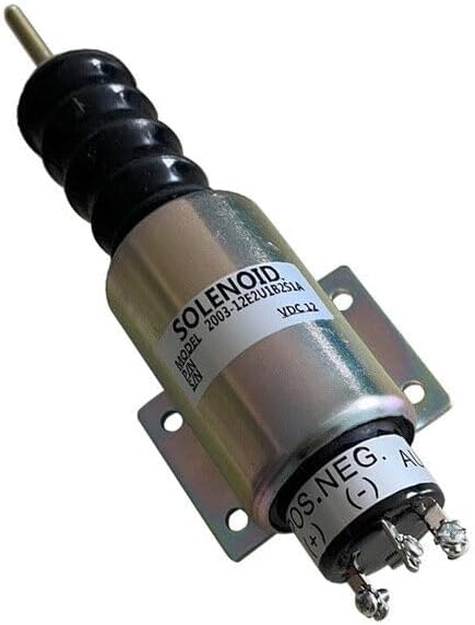 Solenoid 2370-12E2U1B2A Fuel Shut Off Solenoid 12V for Excavator Disel Engine Parts