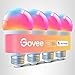 Govee LED Smart Light Bulbs, 1000LM Color Changing Light Bulb, Wi-Fi & Bluetooth Light Bulbs, Work with Alexa and Google Assistant, Dimmable RGBWW A19 75W Equivalent Smart Bulbs, 4 Pack