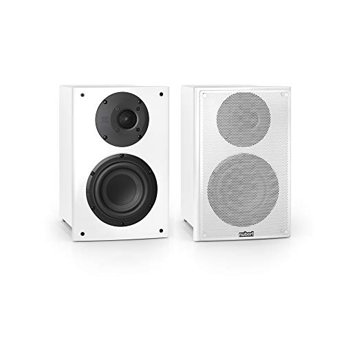 Nubert nuVero 30 Dipollautsprecherpaar | Lautsprecher für Heimkino & HiFi | Musikgenuss auf höchstem Niveau | Passive Surroundboxen mit 2 Wegen Made in Germany | Kompaktlautsprecher Weiß | 2 Stück Cover