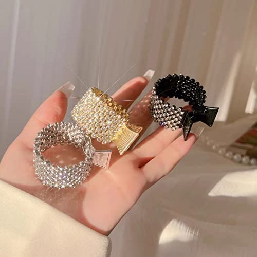 3PCS Claw Hair Clips - Rhinestone Accessories for Women