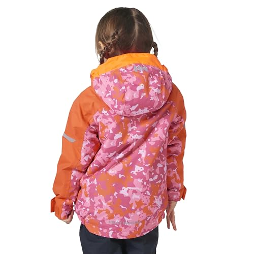 Helly-Hansen K Legend 2.0 Insulated Jacket - Kids Unisex Waterproof Winter Coat, Warm & Breathable, Outdoor Snow Gear, 181 Dragon Fruit Splash Camo Aop - 74