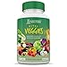 Justified Laboratories (Set of 2 Vital Fruits and Veggies Supplement Red & Green Superfoods Whole Food Non GMO Vegan Friendly 180 Veggie Capsules 2 Bottles