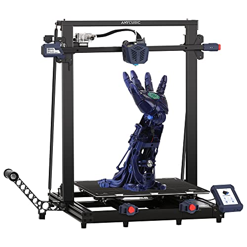 Anycubic Kobra Max 3D Drucker, 400x400x450mm Riesiger Druckgröße, 3D Printer mit Automatischem 25-Punkt-Leveln, Z-Achse mit doppelter Gewindestange, Karborundglas-Bauplatte