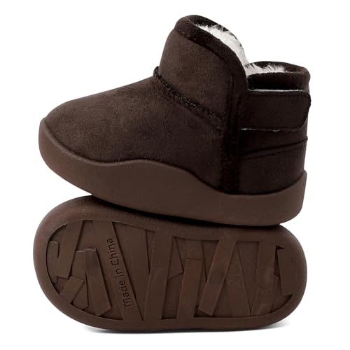 Kids Snow Boots Girls Boys Winter Warm Shoes Fur Lined Lightweight Fashion Ankle Boots for Toddler/Little Kid3