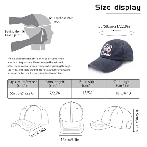 Gorra de béisbol azul unisex talla única miniatura 3