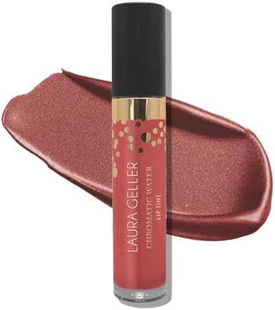 LAURA GELLER NEW YORK LAURA GELLER NEW YORK Chromatic Water Lip Tint, Holographic Lip Color, Water-Based Formula to Hydrate Dry Lips, Tea Rose