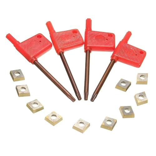 4x Portaherramientas Torneado 12mm con 10 Insertos Carburo miniatura 5