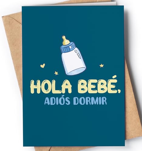 Greeting Cards for Everyone Tarjeta para nacimiento de bebe - Tarjeta para baby shower - Postal de nacimiento de bebé recién nacido - Regalo para niño o niña recién nacido - EU 135