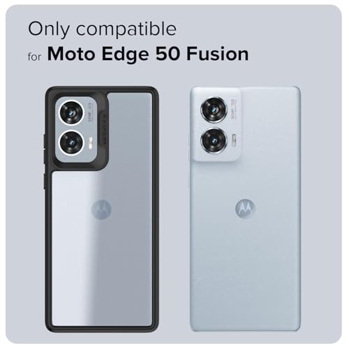 Image of KAPAVER GPS Edition Back Cover Case Compatible for Motorola Edge 50 Fusion /Motorola G85 5G / Motorola G96 5G (PC + TPU) (Black)