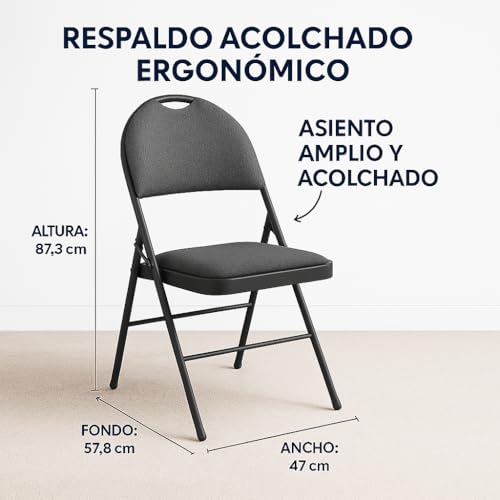La mejor comparación de Sillas plegables para Comedor Top cinco. 2 La mejor comparación de Sillas plegables para Comedor Top cinco. 2