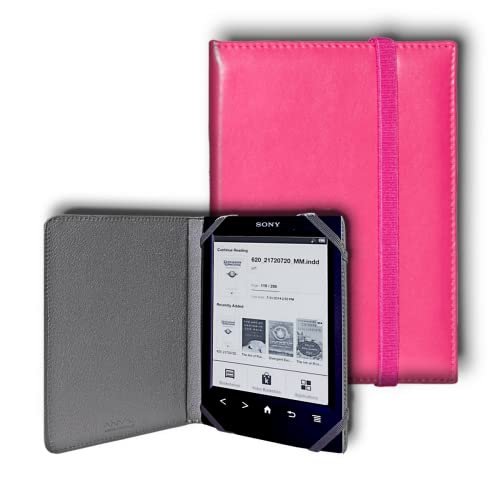 ANVAL Funda para EBOOK Sony PRS T2 Color Fucsia