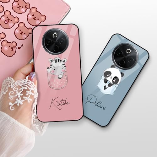 Image of COLORflow Back Cover Compatible with Vivo T4 5G / Y300 Pro 5G / iQOO Z10 5G | Cute Pocket Cartoons Color Customized | Shockproof TPU Bumper with Camera Protection Back Cover