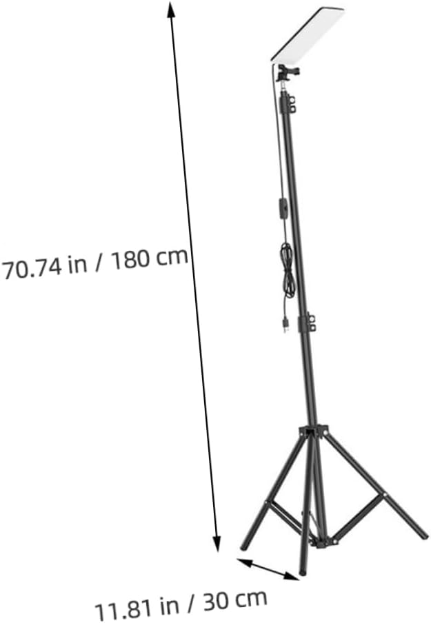 SUPVOX Portable Outdoor Camping Lantern Tripod Stand Multifunctional Led Work Light for Hiking Fishing BBQ and Emergency Use Fireproof Material Brightness