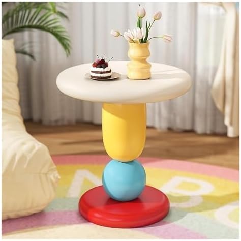 Modern Round Bedside Table - Stylish Side Table, Round End Table, Versatile Coffee Table for Bedroom, Living Room, and Office - Chic Home Furniture Décor