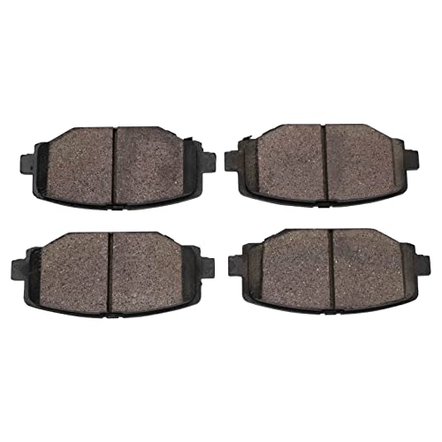 Image of TRQ Rear Brake Pad and Rotor Set Ceramic G Coated Rotors Calipers