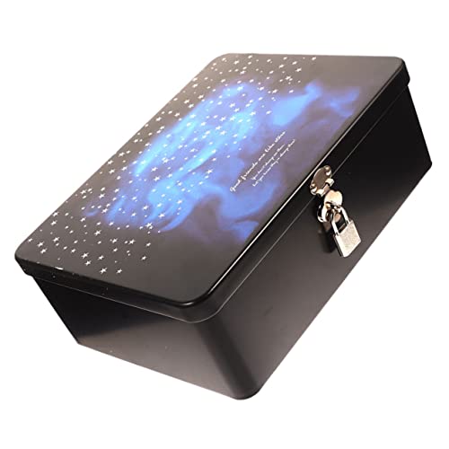 Baluue Boîte De Rangement Vintage Avec Serrure Et Clé Boîte Étroite Pour Bijoux Et Petits Objets Décoratifs Coffre Verrouillable Pratique Pour Bureau Et Cadeau