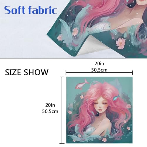 Servilletas de tela set de 6, polyester lavable miniatura 7