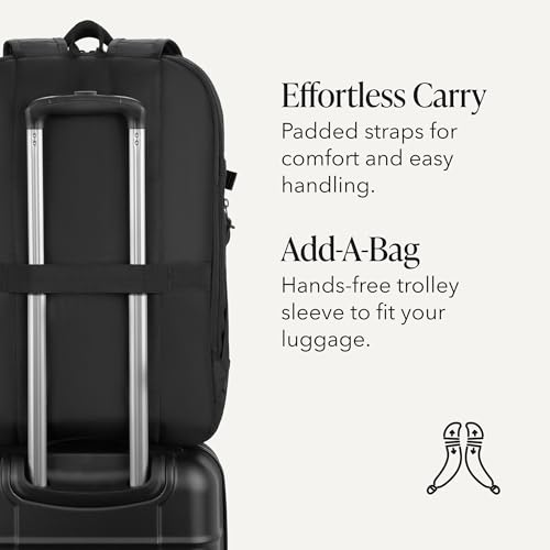 SwissGear Hybrid 45L Travel Backpack, Fits 17 inch Laptop, Men's and Women's, Black - image 6