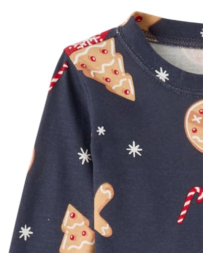 Image of The Children's Place Family Matching Holiday Long Sleeve Pajama Sets, Cotton