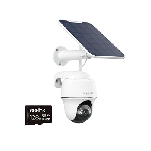 REOLINK Security Camera Wireless Outdoor, Pan Tilt Solar Powered, 5MP 2K+ Color Night Vision, 2.4/5GHz WiFi, Works with Smart Home for Surveillance, Home Hub Compatible, Argus PT + Solar Pan