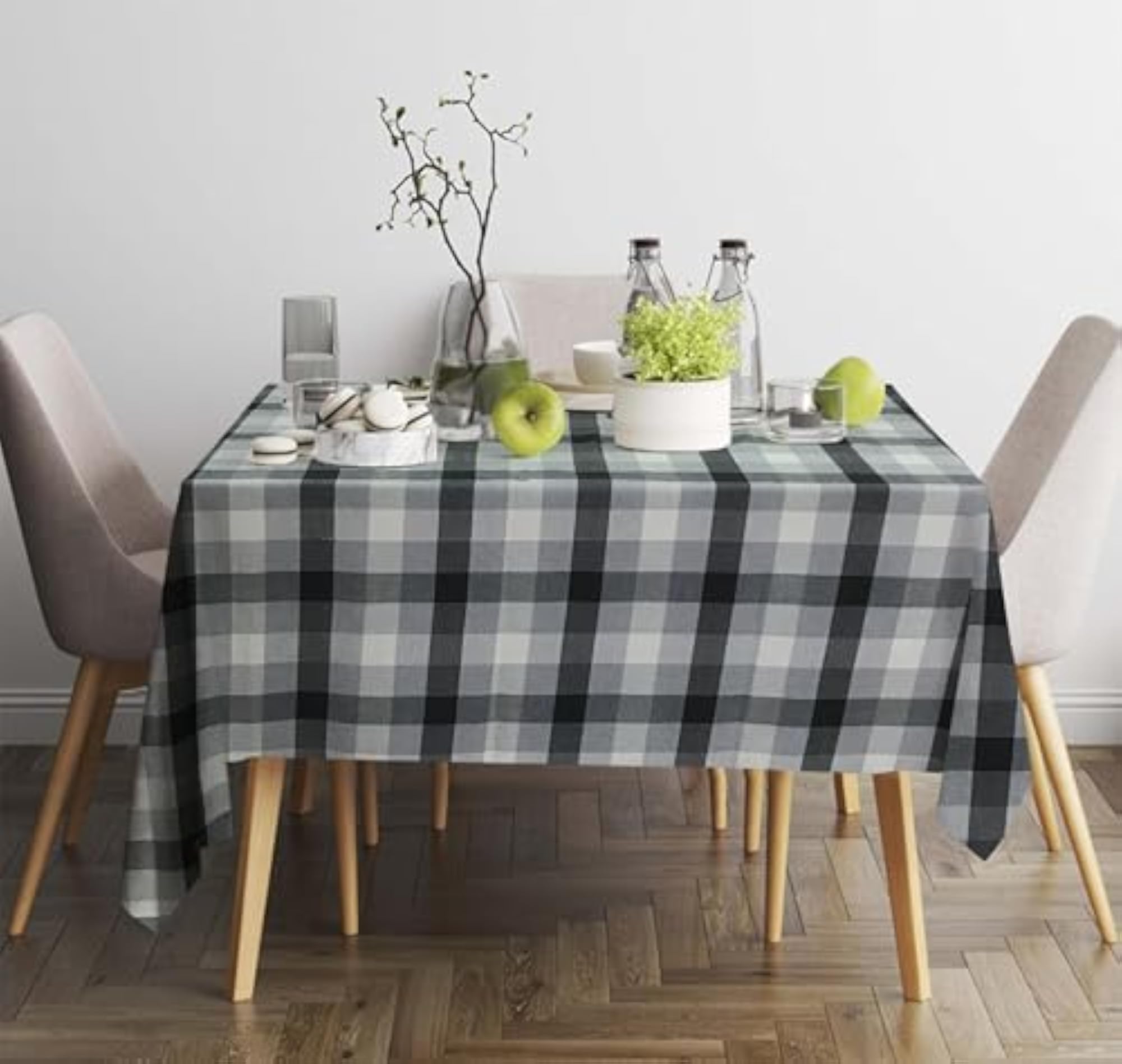 Hometex Cotton Woven Table Cloth for 2 Seater, 40x40 Inch