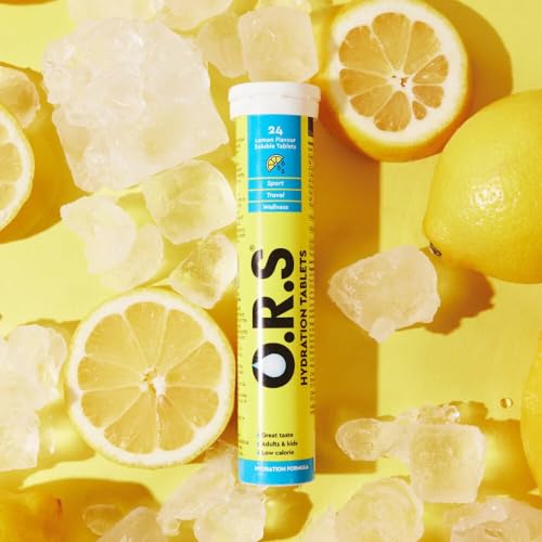 O.R.S Hydration Tablets With Electrolytes, Lemon, Blackcurrant, Strawberry (Pack Of 3 x 24)