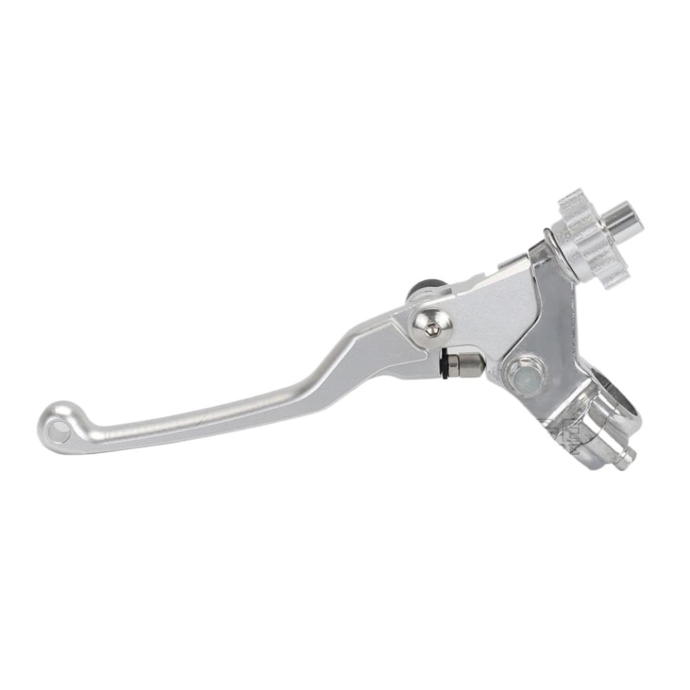 Fucsxxgck Clutch Lever and Handlebar Perch Compatible with KX450F KX250F KX250 KX125 KX100 KX85 KX65 KX80(Long Lever Silver)