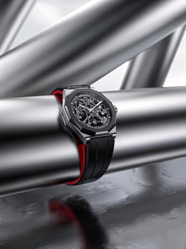 Image of AGELOCER Automatic Watches for Men Original Design, Waterproof Sports Mechanical Watch, Skeleton Men's Watch with Luminous Reading Gift