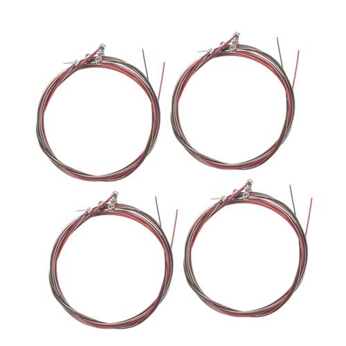 SUPVOX 4 Sets Folk Guitar Strings Set With Colorful Coated Strings Acoustic Guitar Replacement Kit For Beginners And Professional Guitarists