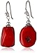 Barse "Basics" Red Bamboo Coral Drop Earrings