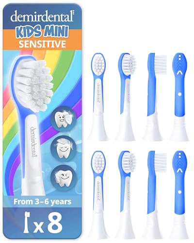 Têtes de brosse à dents enfants demirdental compatibles Sonicare Kids 3-6 ans x8