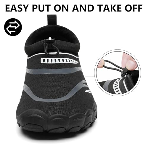 Image of Mishansha Womens Mens Water Swim Shoes Wide Toe Box Barefoot Shoes US Size 5.5-13.5 Women / 3-11.5 Men