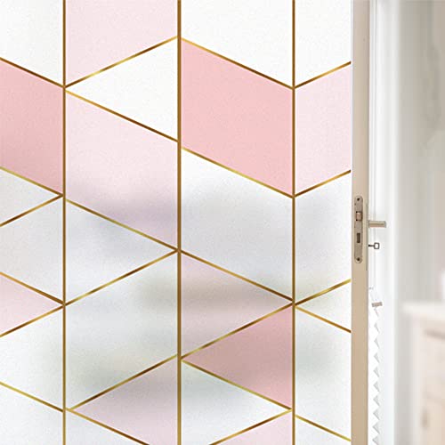 Dehocos 窓用フィルム ガラスフィルム おしゃれ 目隠しシート 貼ってはがせる 断熱 ガラスに貼れるステッカー 水で貼る シール 浴室 風呂 廊下 オフィス 玄関